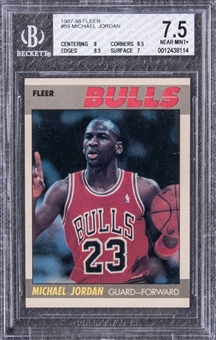 1987/88 Fleer #59 Michael Jordan - BGS NM+ 7.5